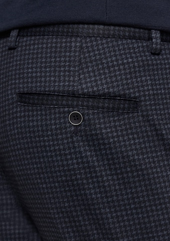 s.Oliver BLACK LABEL Slim fit Trousers with creases in Blue