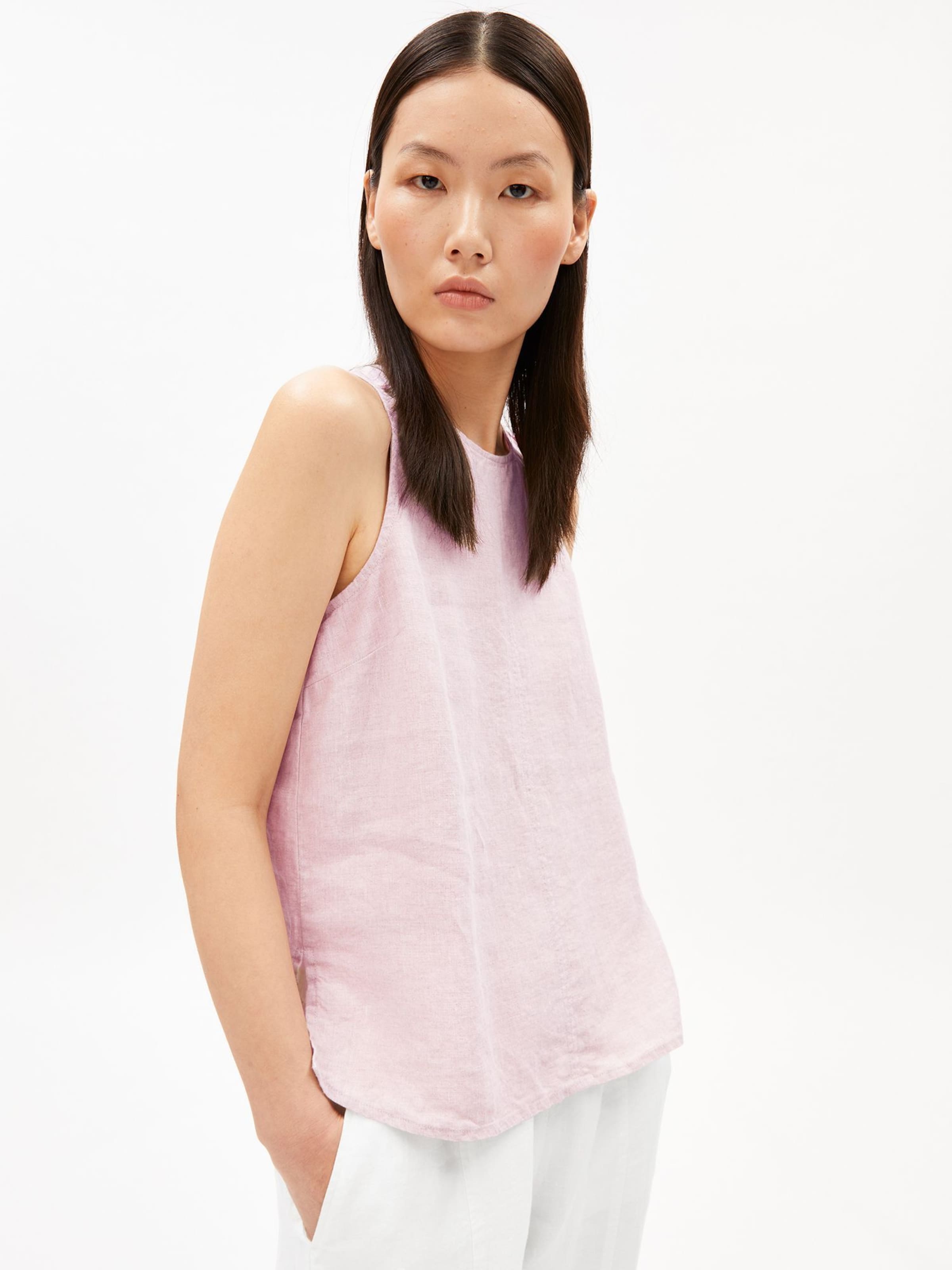 ARMEDANGELS Blouse in Roze: voorkant