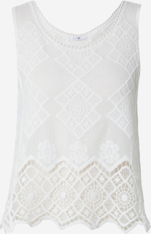 Hailys - Top 'Lu44ma' en blanco: frente