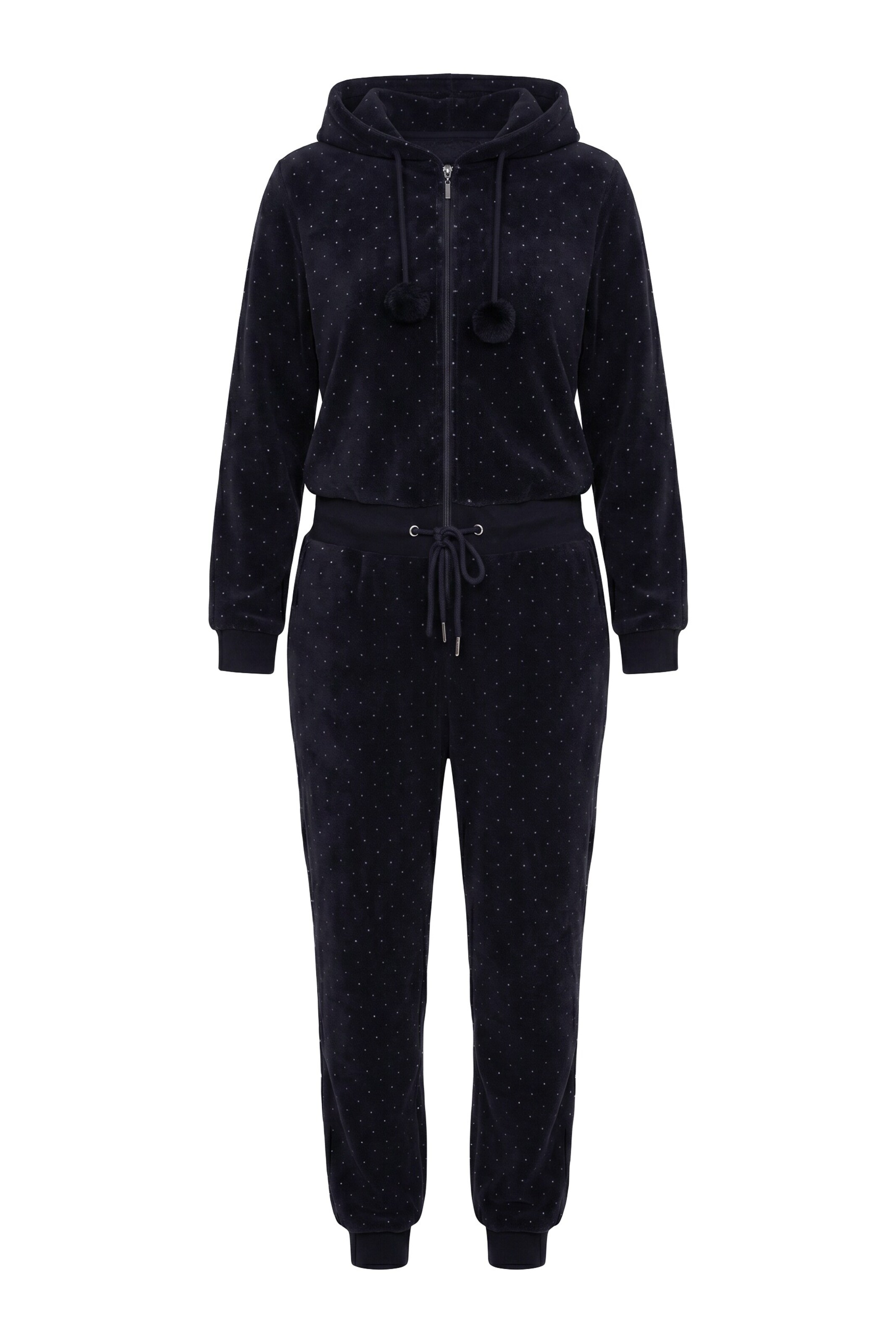 Ulla Popken Jumpsuit in Zwart: voorkant