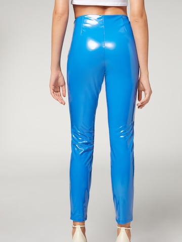 CALZEDONIA Skinny Leggings 'thermo' in Blue