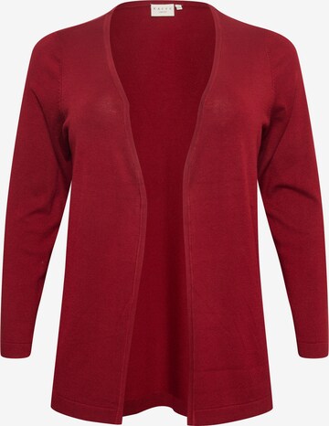 Cardigan 'Farsia' KAFFE CURVE en rouge : devant