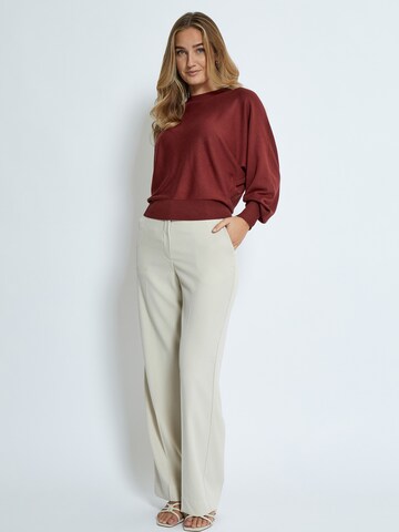 Wide Leg Pantalon à plis 'Livina' minus en beige