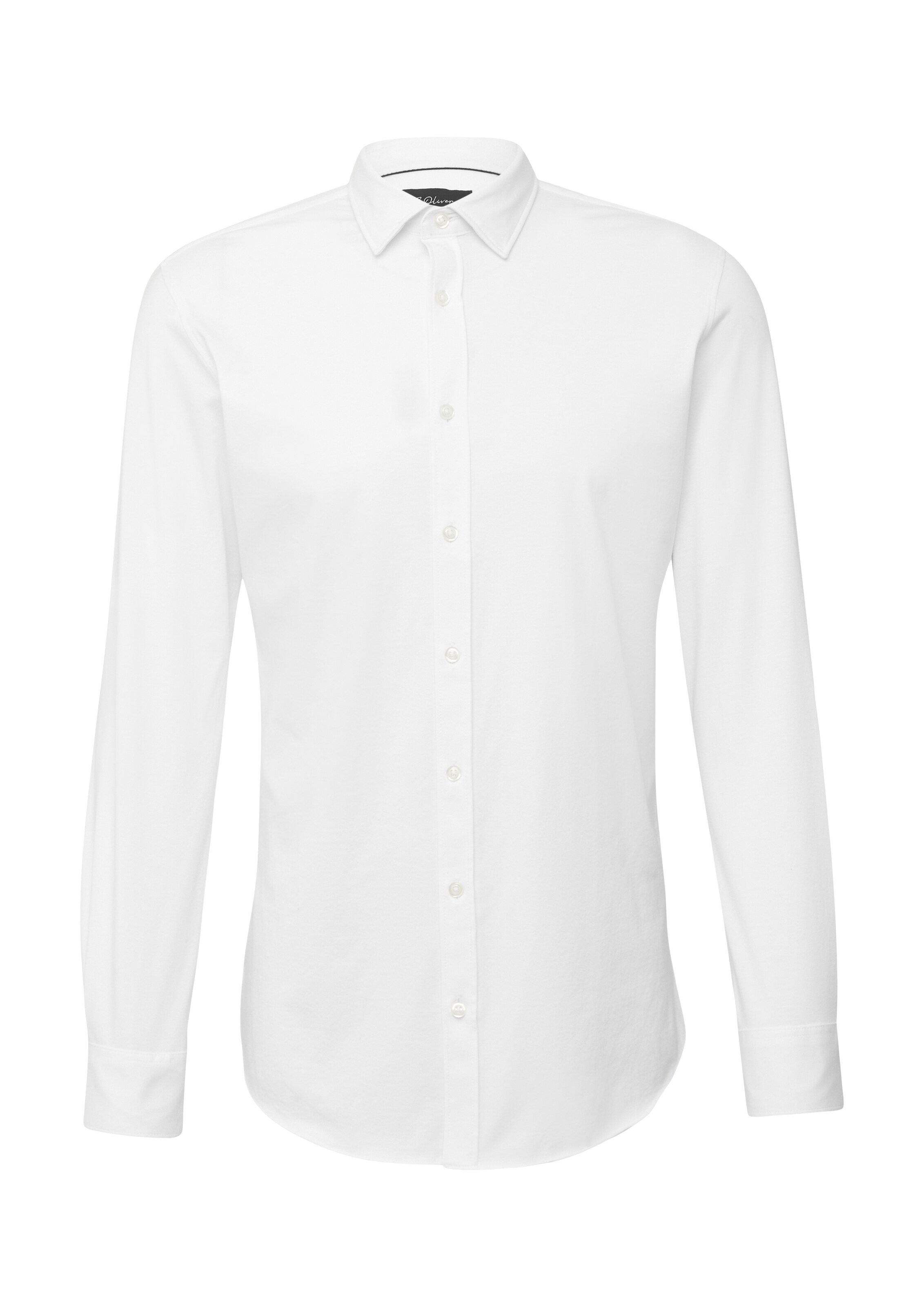 Coupe regular Chemise s.Oliver BLACK LABEL en blanc : devant