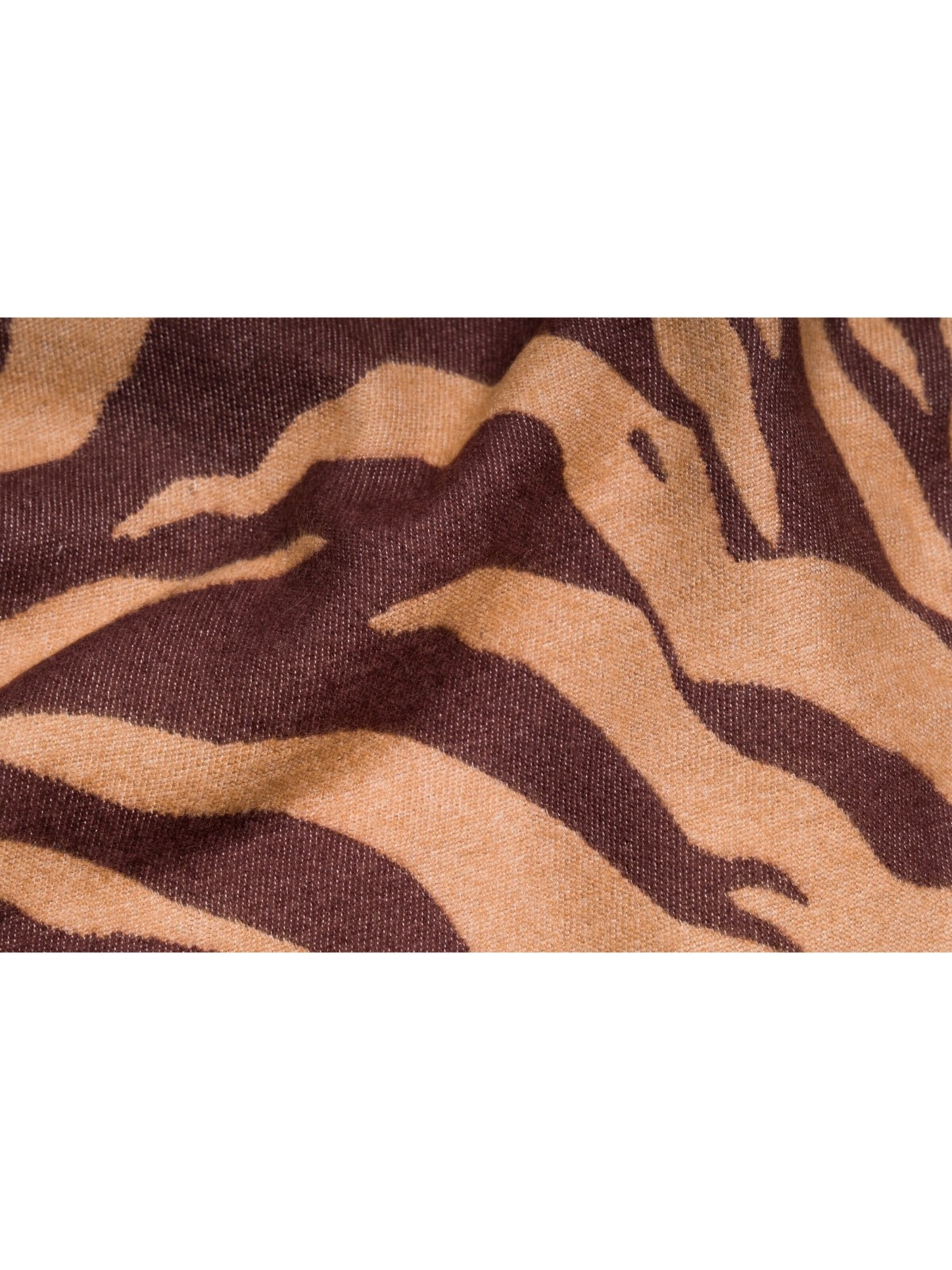styleBREAKER Schal 'Schal mit Zebra Muster'‌‌‌ in Braun