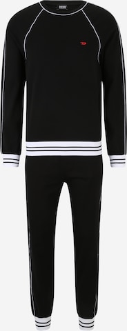DIESEL Hosszú pizsama 'UMSET-MAX-PASS' - fekete: elől