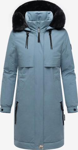 Manteau mi-saison 'Kaltwetterretter 14' NAVAHOO en bleu : devant