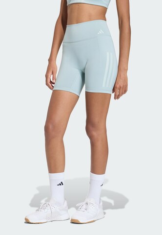 Skinny Pantalon de sport 'Optime' ADIDAS PERFORMANCE en vert : devant