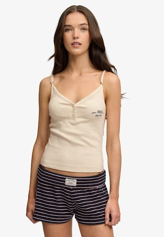 Haut Superdry & Co en beige : devant