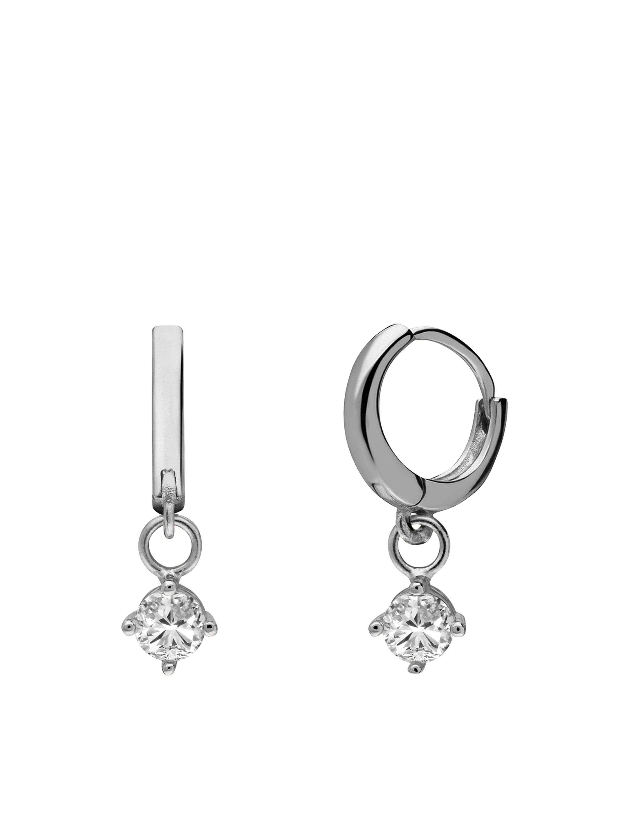 Lucardi Oorbellen 'Klassisch' in Zilver: voorkant