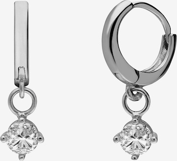 Boucles d'oreilles 'Klassisch' Lucardi en argent : devant