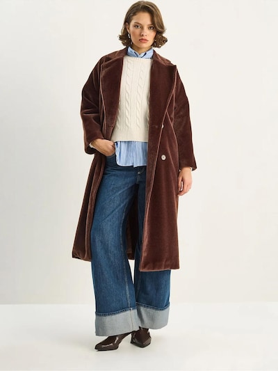 Bianco Lucci Manteau mi-saison en marron, Vue avec produit