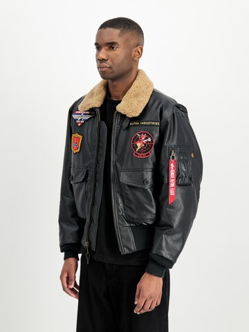 ALPHA INDUSTRIES Between-Season Jacket 'G1 Devils Brigade FL' in Black
