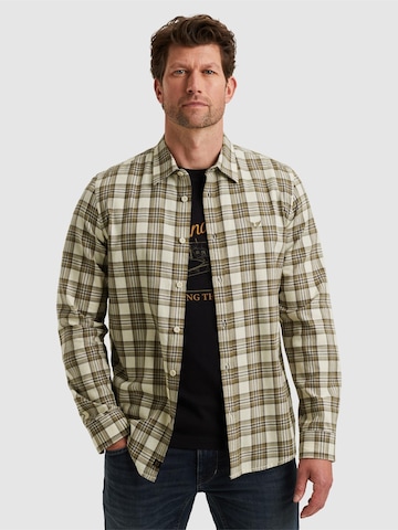 PME Legend Regular Fit Skjorte 'Shirt with check pattern' i beige: forside