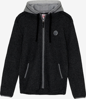 SPIETH & WENSKY Knit cardigan 'Echo' in Grey: front