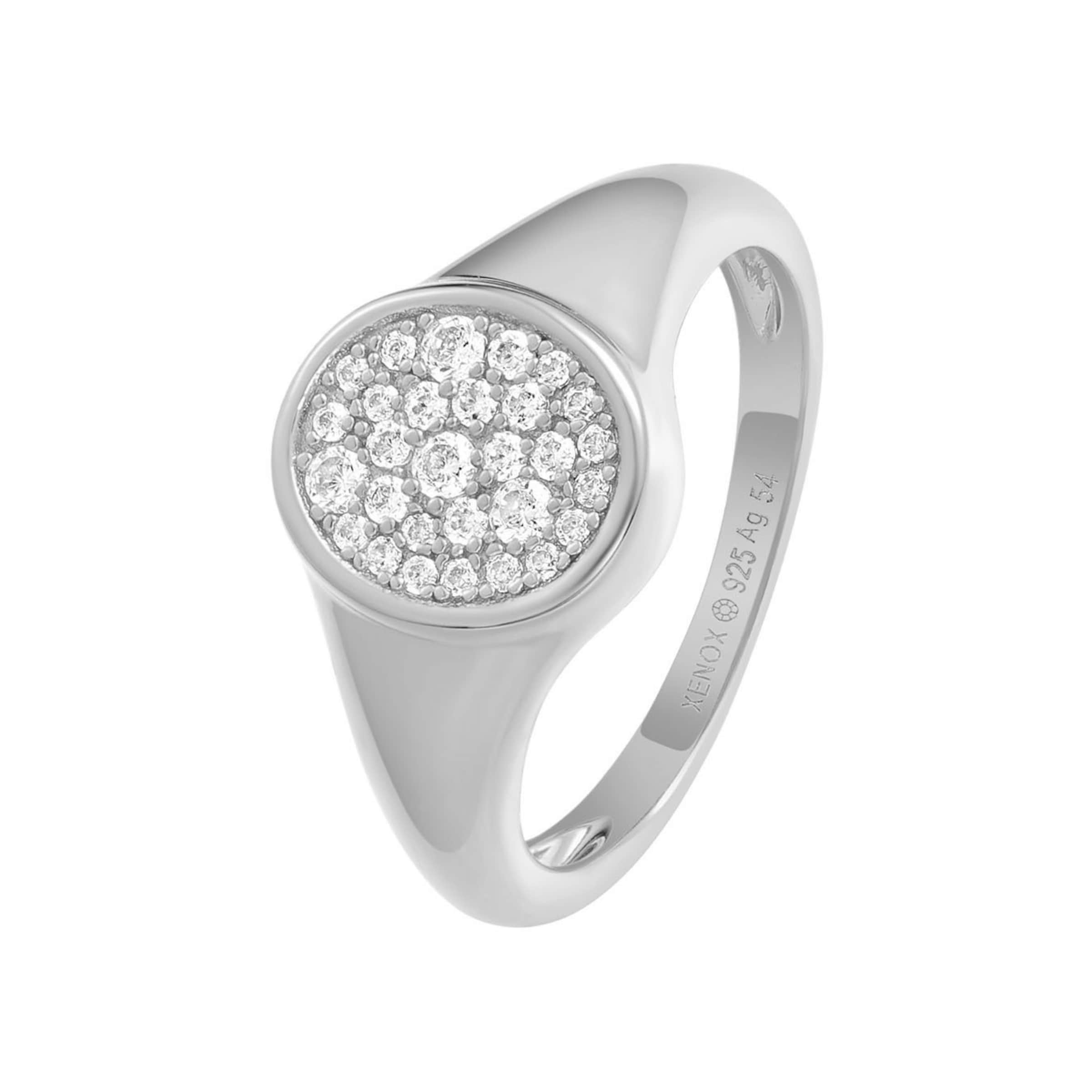 XENOX Ring in Silber: Vorderseite