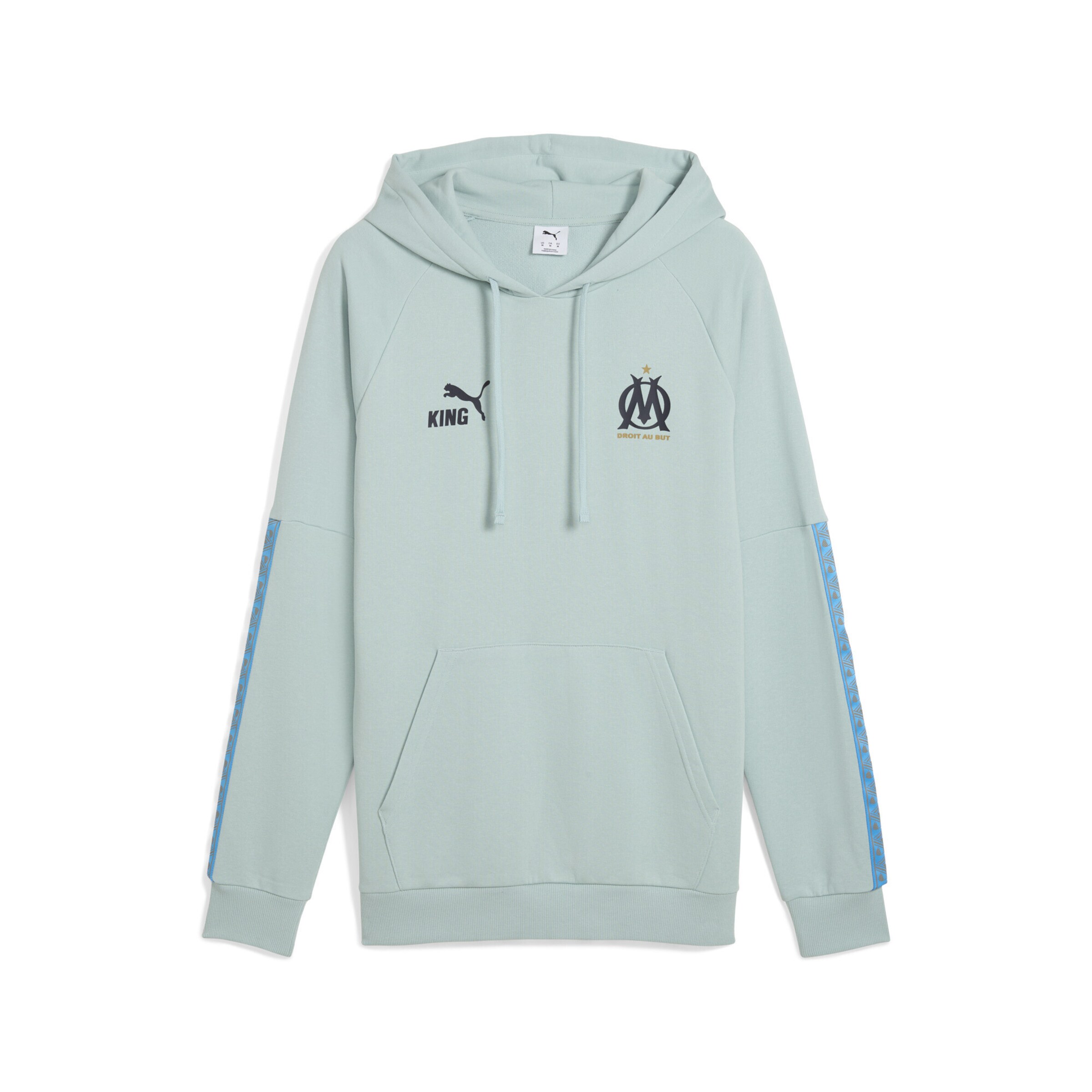 PUMA Sportsweatshirt 'Olympique de Marseille King' in Groen: voorkant