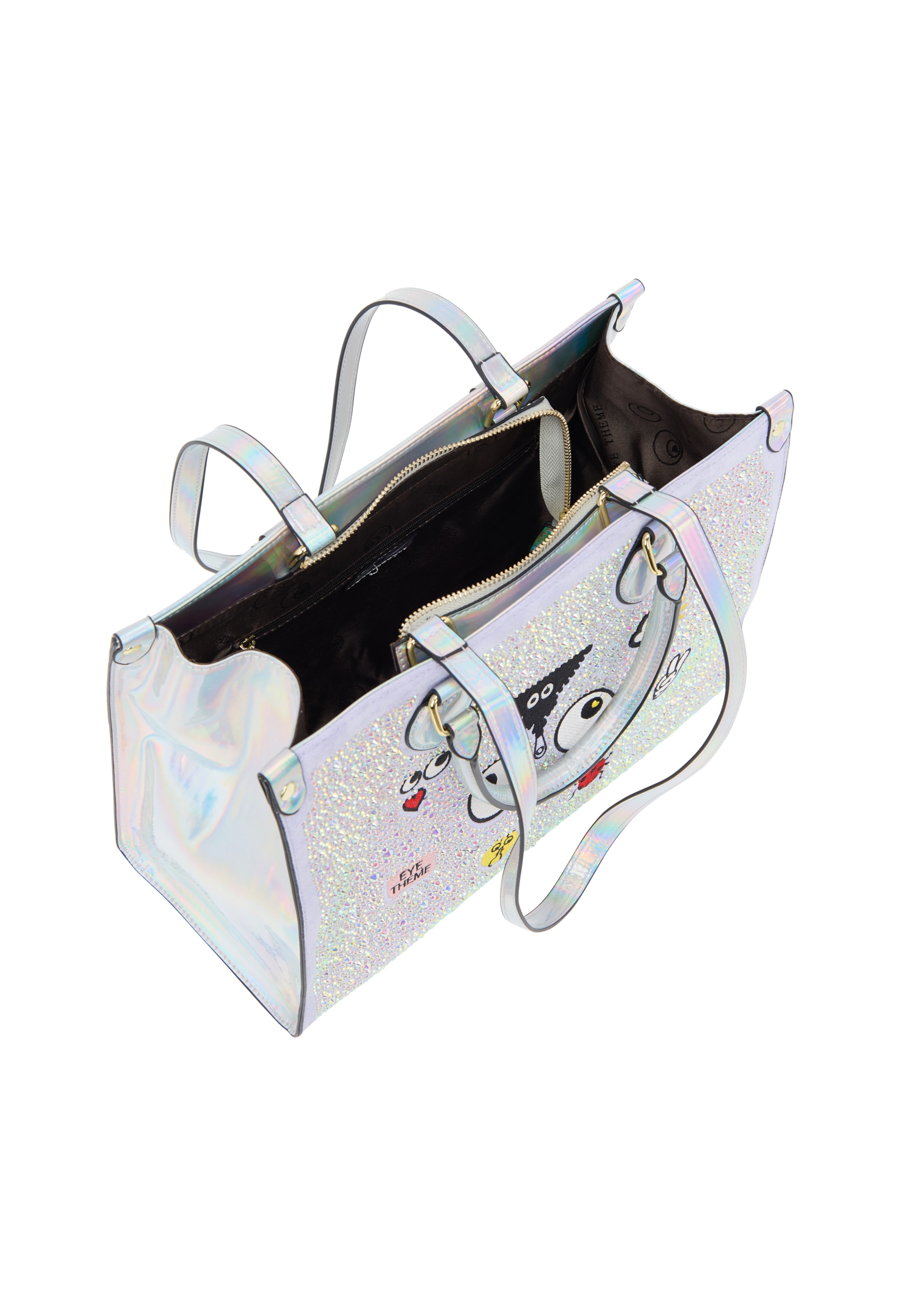 MYMO - Bolso de mano 'Eyetheme' en plata