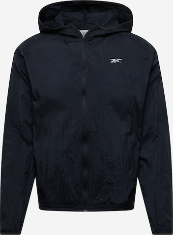 Veste de sport Reebok en noir : devant