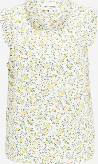 Lollys Laundry Blouse 'Trali' in Ecru / Light blue / Yellow / Green, Item view