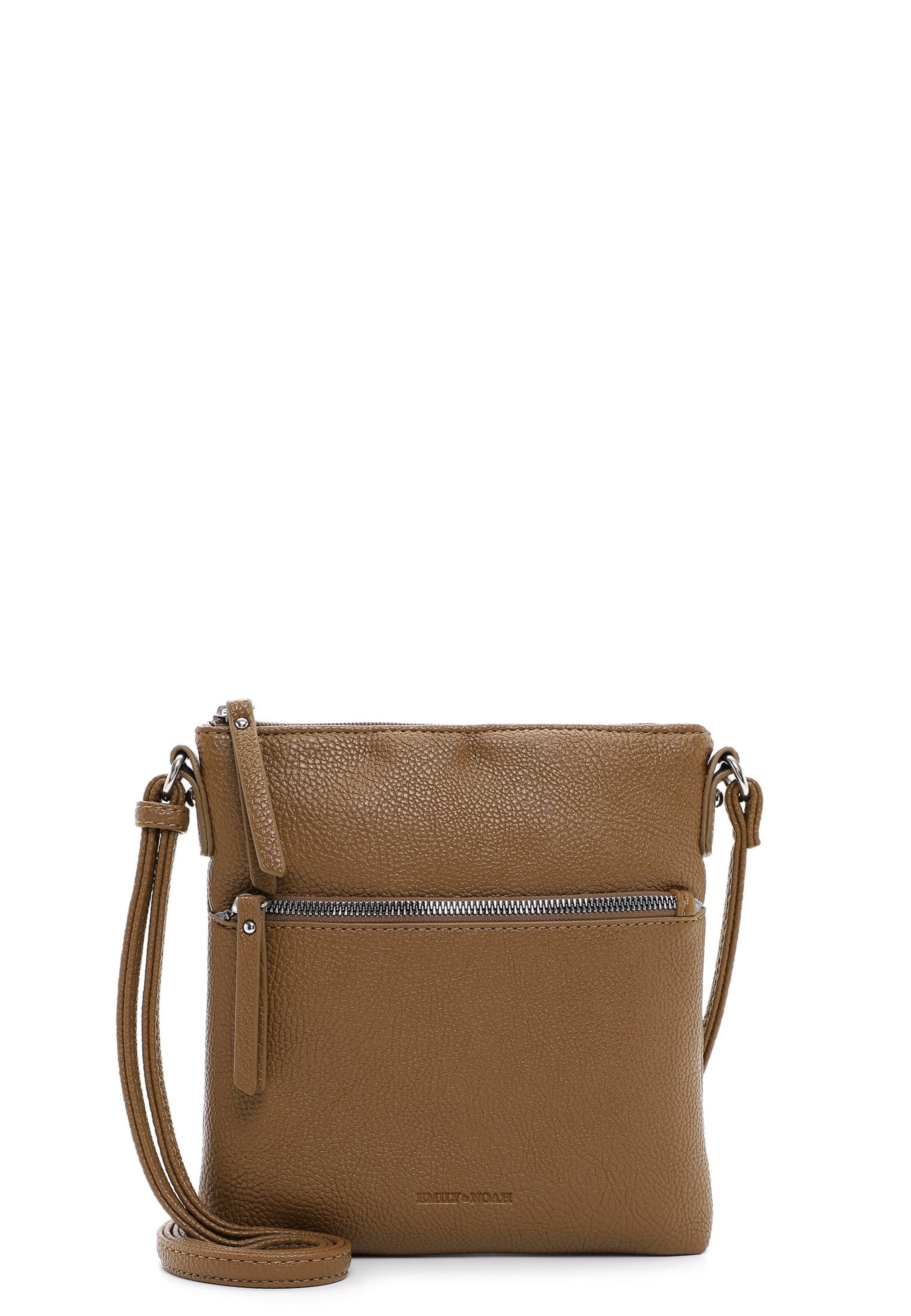 Sac bandoulière ' Emma ' Emily & Noah en marron : devant