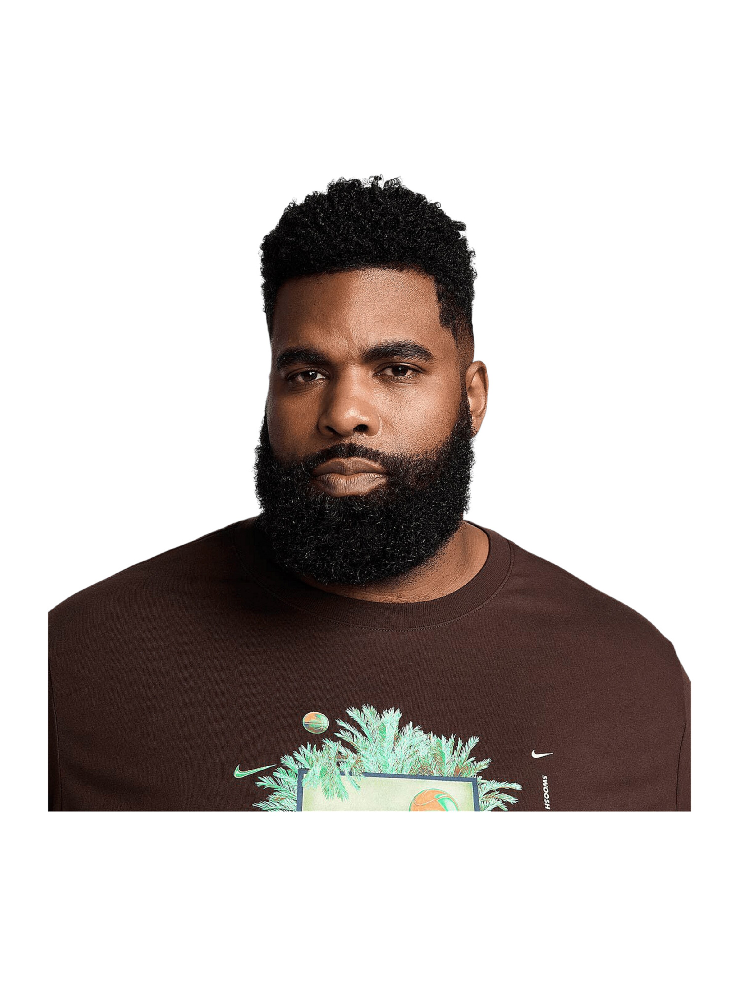 brūns NIKE T-Krekls 'Court'