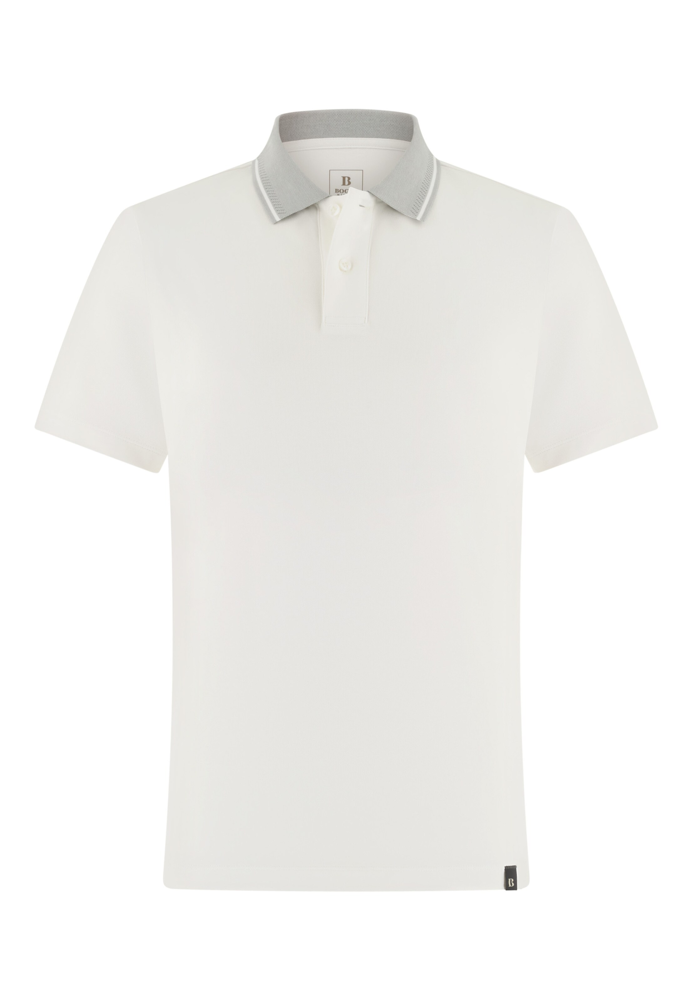 Boggi Milano Poloshirt in Weiß: Vorderseite