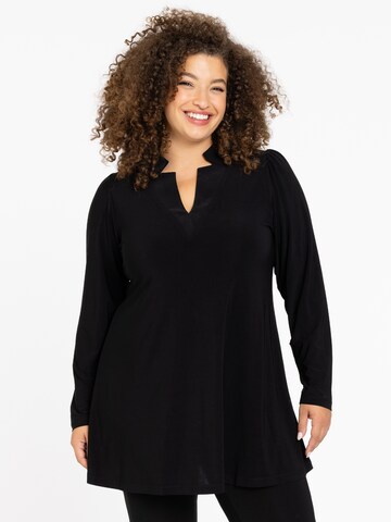 YOEK Tunic in Black: front