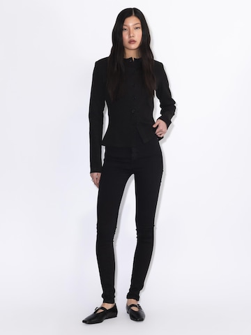 Dr. Denim Tall Skinny Jeans 'Moxy Tall High Skinny' in Black