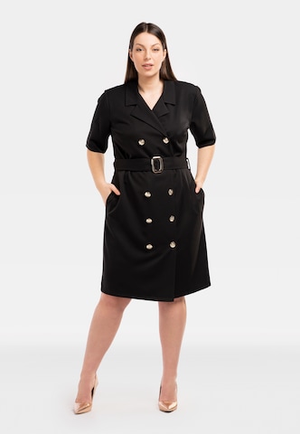 Karko Shirt Dress ' TEOFILA ' in Black: front