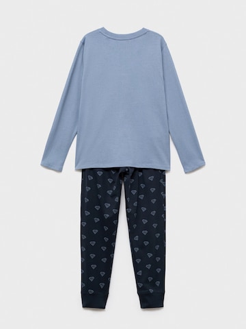 Pijamale 'SUPERMAN' de la MANGO KIDS pe albastru