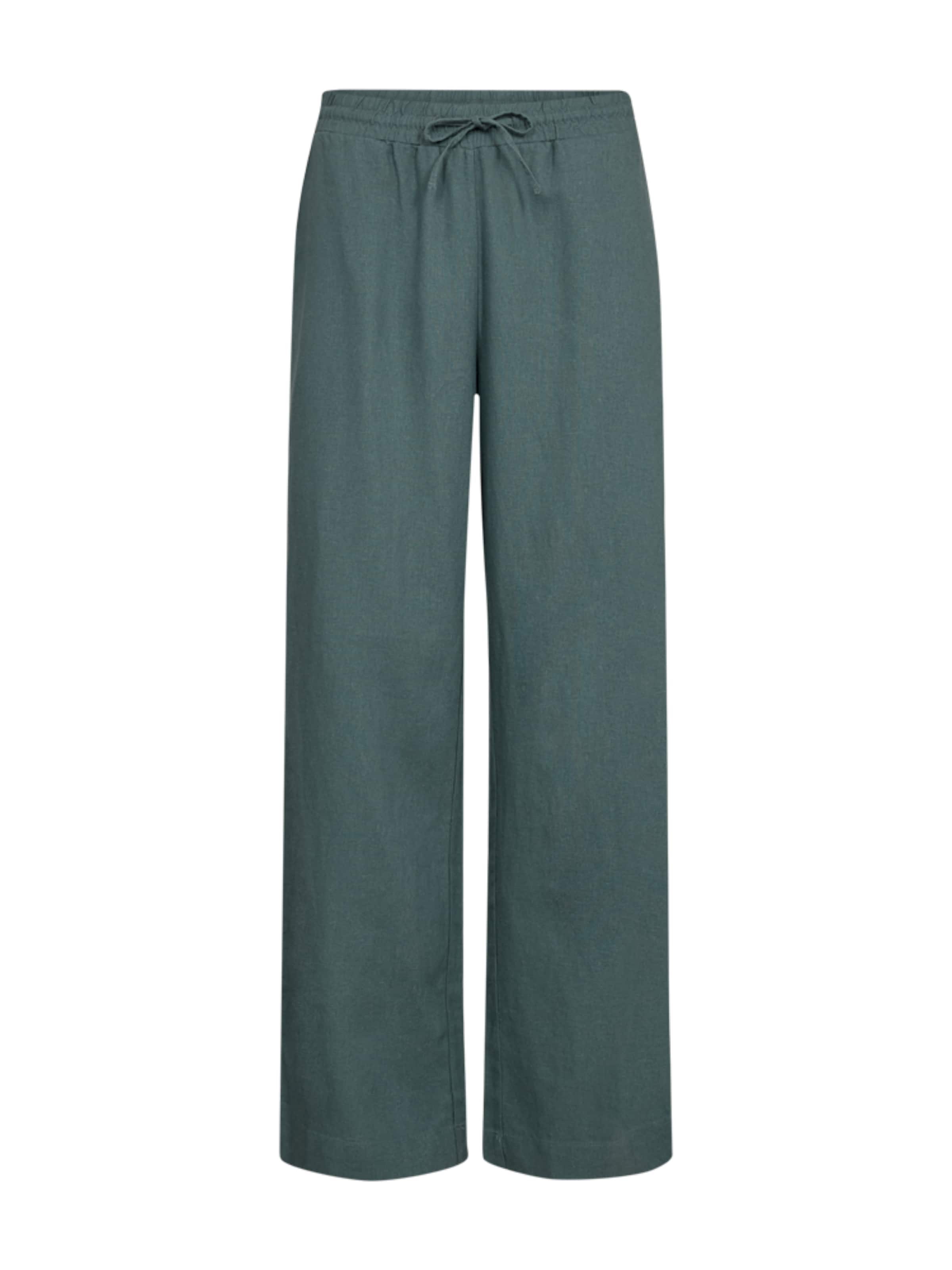 Freequent Regular Trousers 'FQ-Lava broek Dark Forest' in Green: front