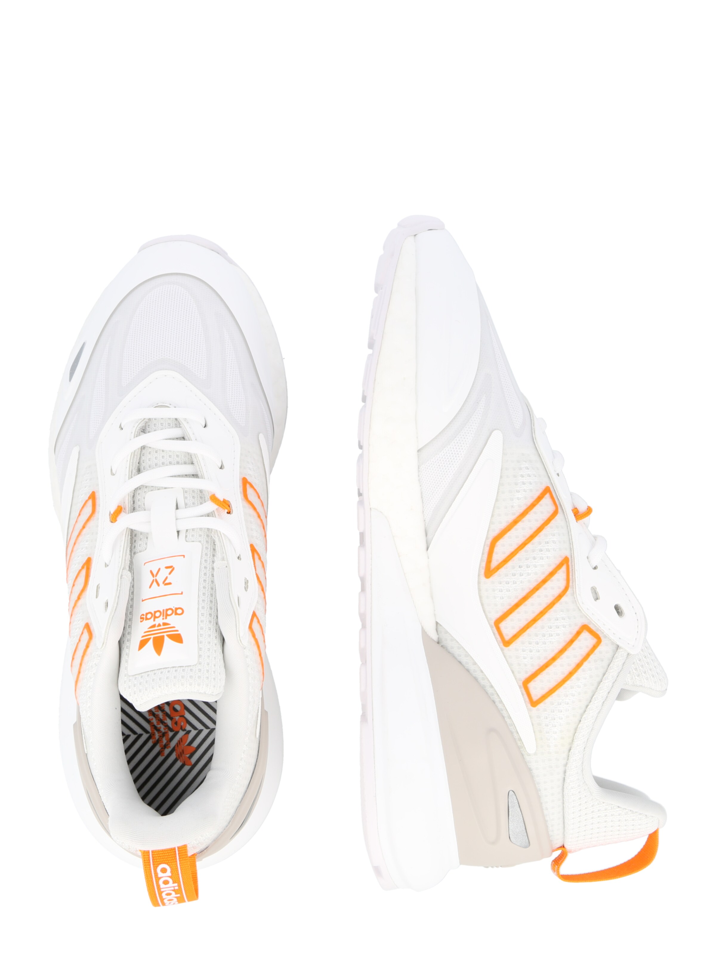 Sneaker low 'ZX 2K BOOST 2.0' de la ADIDAS ORIGINALS pe alb