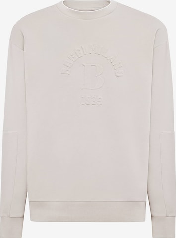 Sweat-shirt Boggi Milano en beige : devant