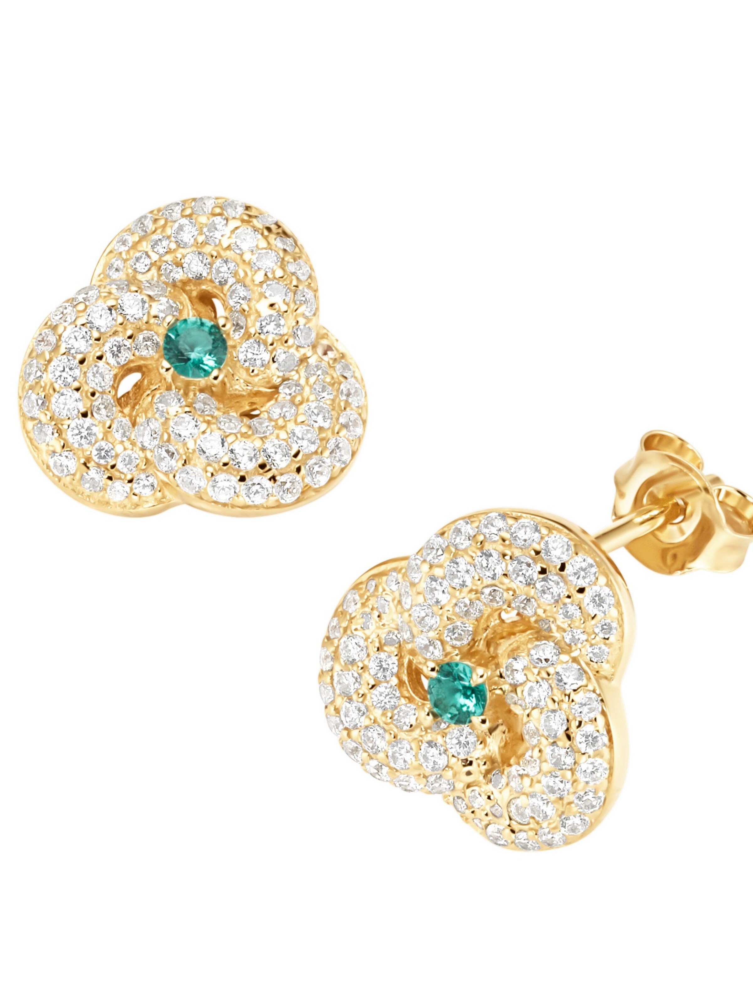 Smart Jewel - Brincos em verde: frente