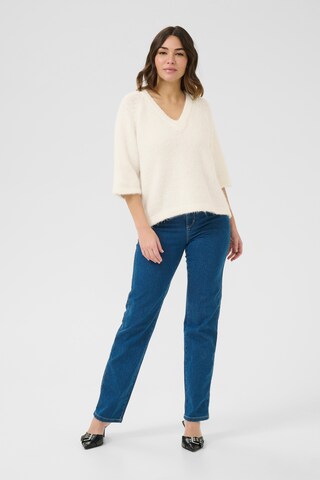 Kaffe Pullover 'KAEmilie' i hvid