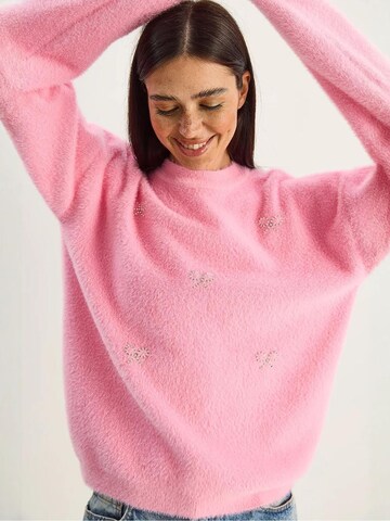Pull-over Bianco Lucci en rose