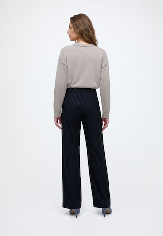 Lollys Laundry - Pierna ancha Pantalón plisado 'Tyler' en azul