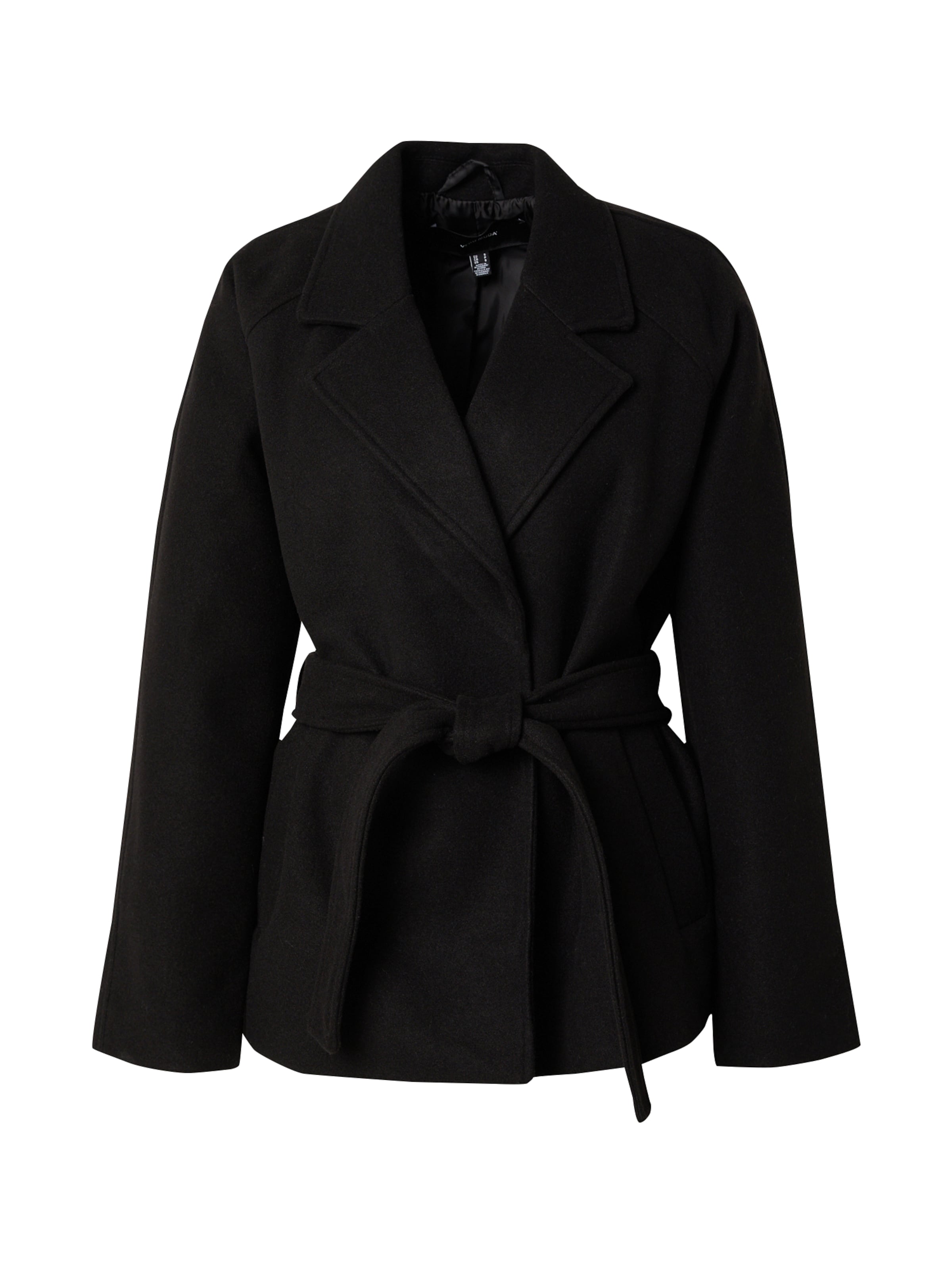 VERO MODA Between-Seasons Coat 'VMFortuneaya' in Black: front