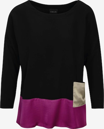 Chemisier MADELEINE en noir : devant