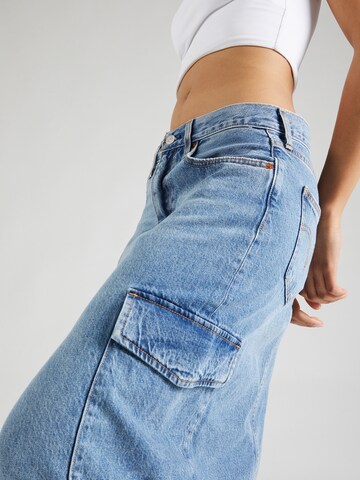 LEVI'S ® Rok 'Ankle Column Cargo Skirt' in Blauw