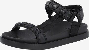 Rieker EVOLUTION Hiking Sandals ' W1450 ' in Black: front
