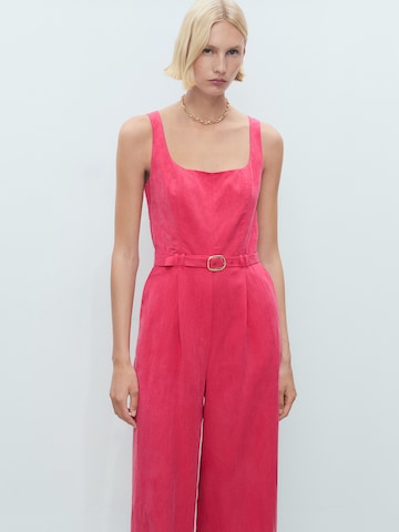 MANGO Jumpsuit 'Lionela' in Pink