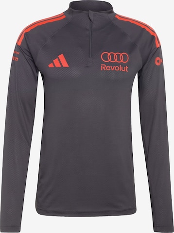juoda ADIDAS PERFORMANCE Sportiniai marškinėliai 'Audi Formula One Team Mechanics': priekis