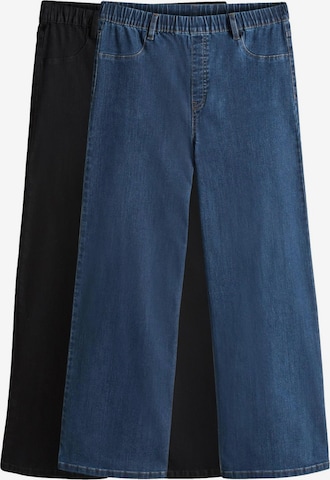 juoda The Set Plačios klešnės Džinsai: priekis