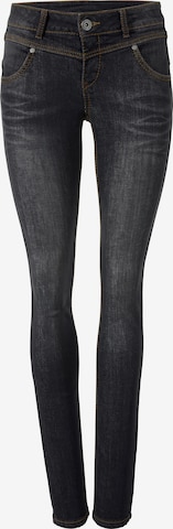 juoda heine Siauras Džinsai: priekis