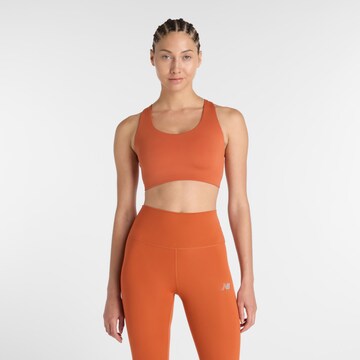 new balance - Bustier Sujetador deportivo en naranja: frente