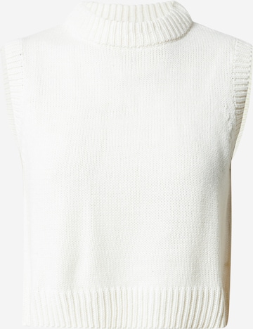 Pullover di Denim Project in bianco: frontale