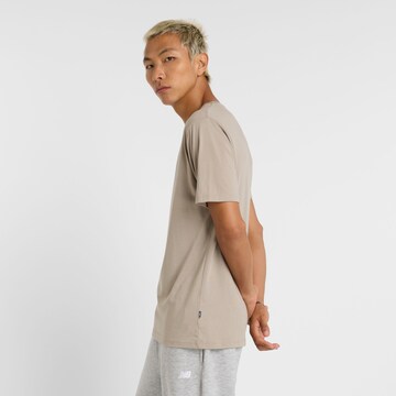 T-Shirt 'Heathertech Linear' new balance en gris