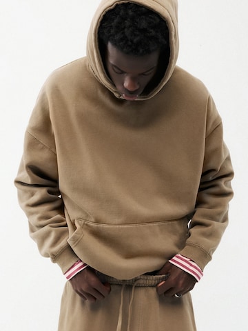 Pull&Bear Mikina 'STWD' – hnědá